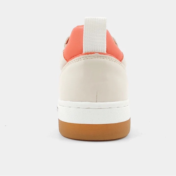 NWB SHU SHOP ROMI FASHION TAUPE and Orange Sneakers size 9 or 11 - Picture 11 of 11